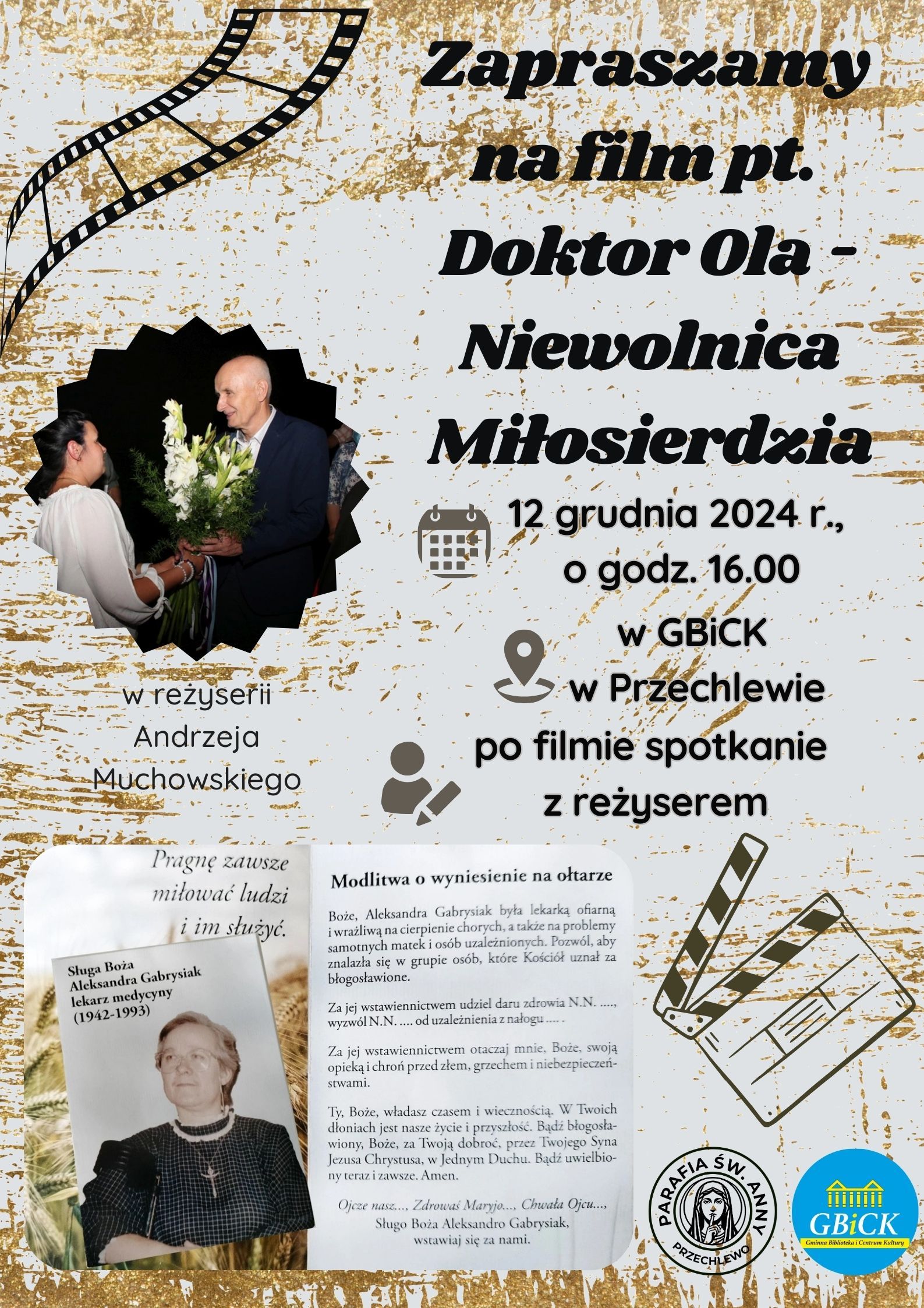Zaproszenie na film pt. "Doktor Ola - niewolnica miłosierdzia"