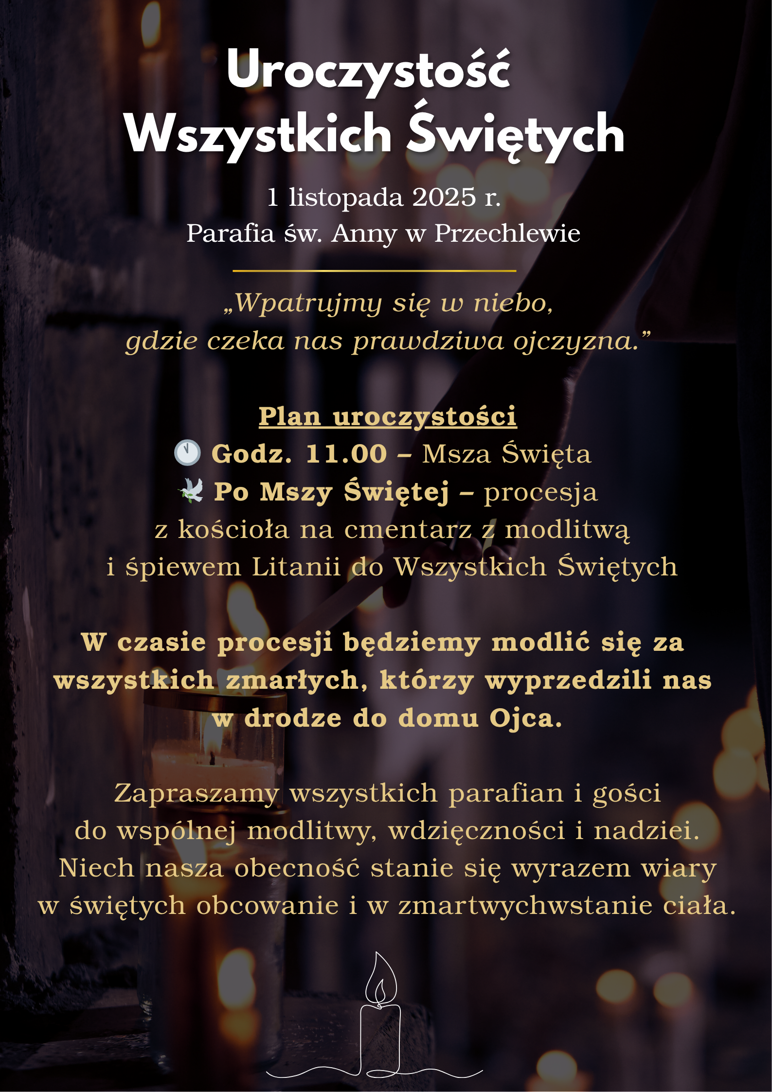 🕯️ Uroczystość Wszystkich Świętych — 1 listopada 2025 r.