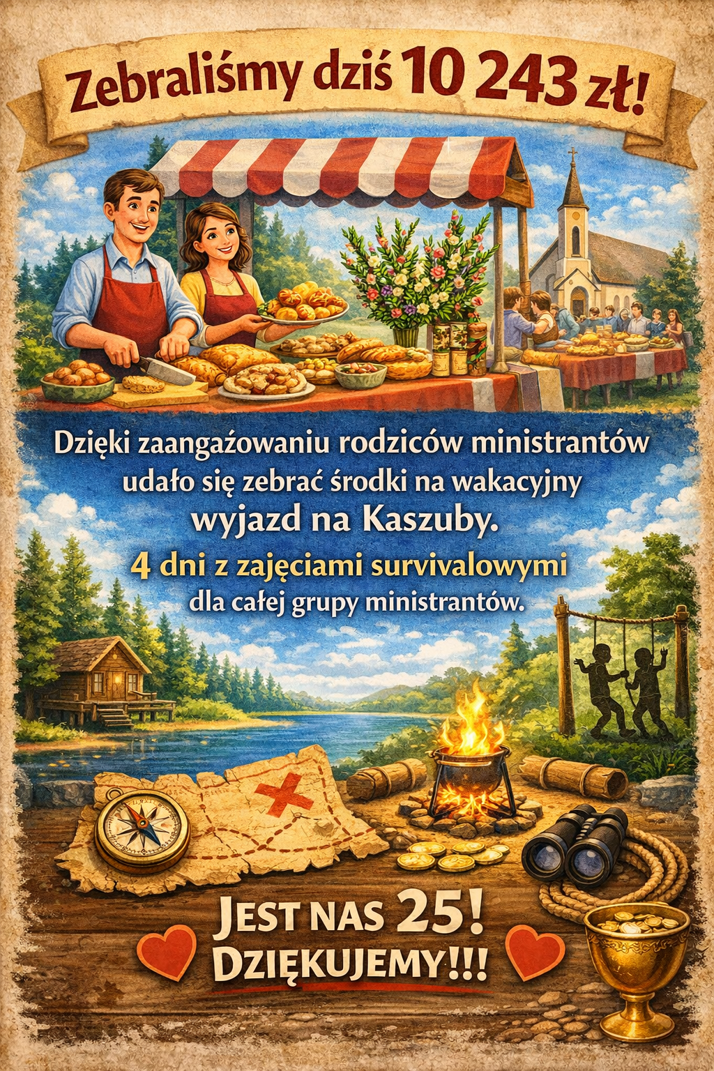 Podziękowanie za kiermasz