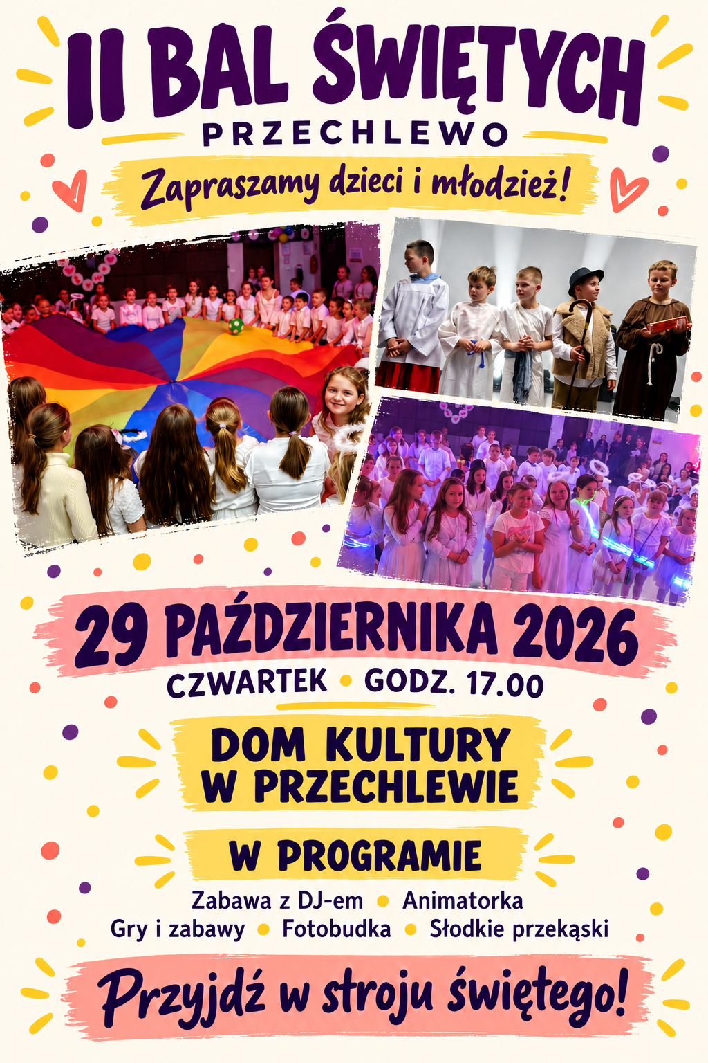 Zapraszamy na II Bal Świętych w Przechlewie!